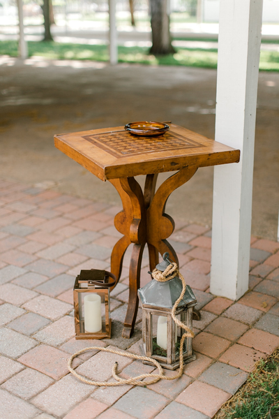 Wood Checker Table