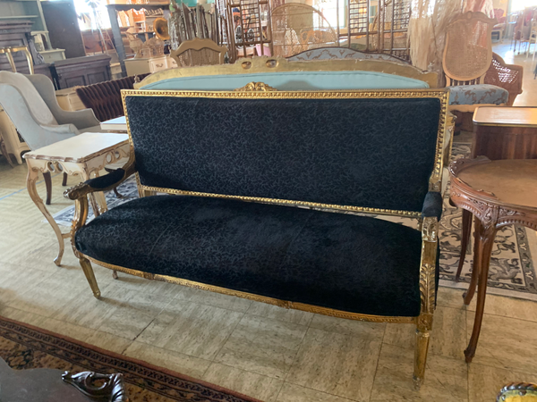 Vicenza - Black & Gold Sofa