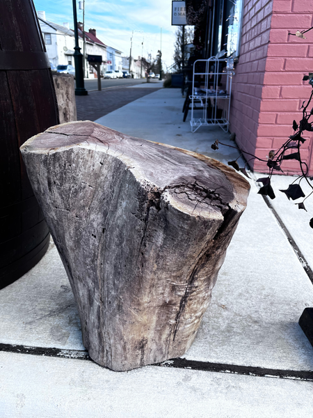 Wood stump accent