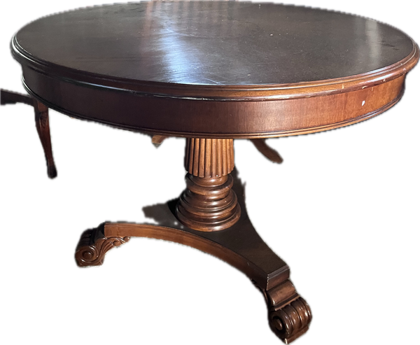 Wooden Pedestal Table