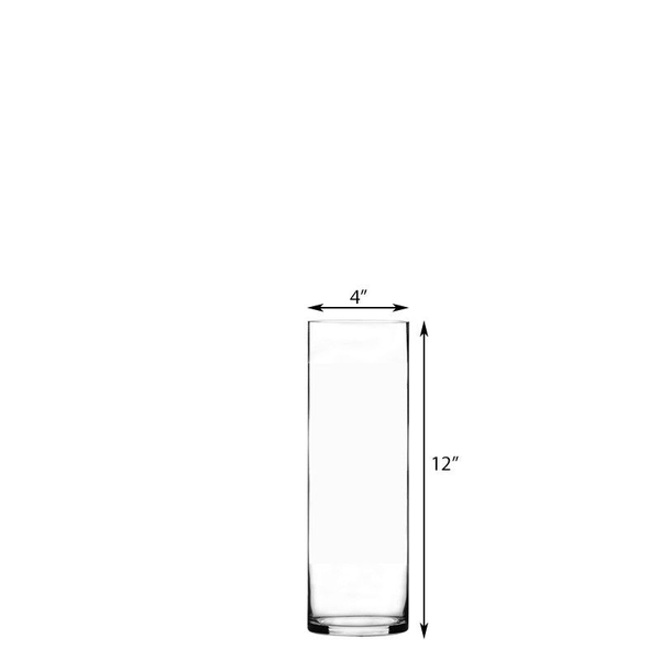Glass Cylinder 12" x 4"