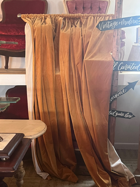 Gold Velvet Curtain Panels 