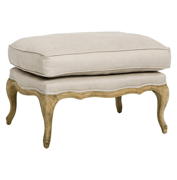 Linen Large Ottoman