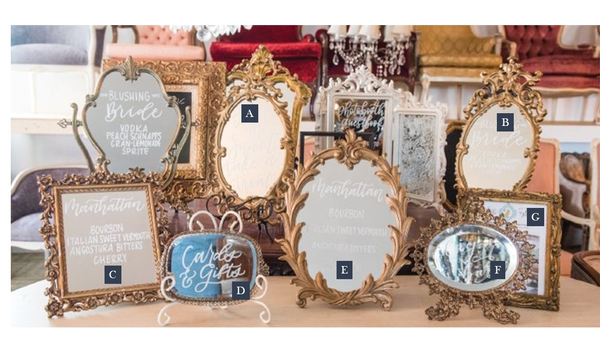 Tabletop Gold Mirror Collection