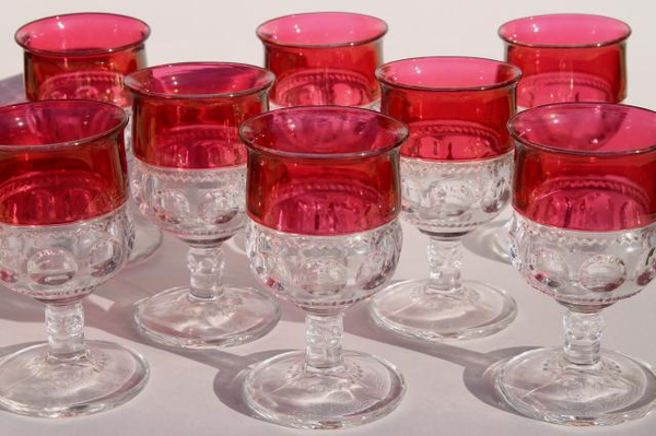 Crown Ruby Goblets