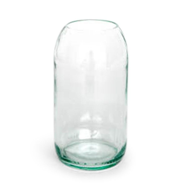 Bud Vase: Clear Glass Cut Top Bottle