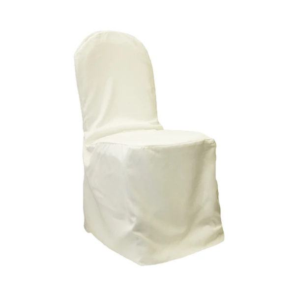 Banquet Chair Cover: Ivory