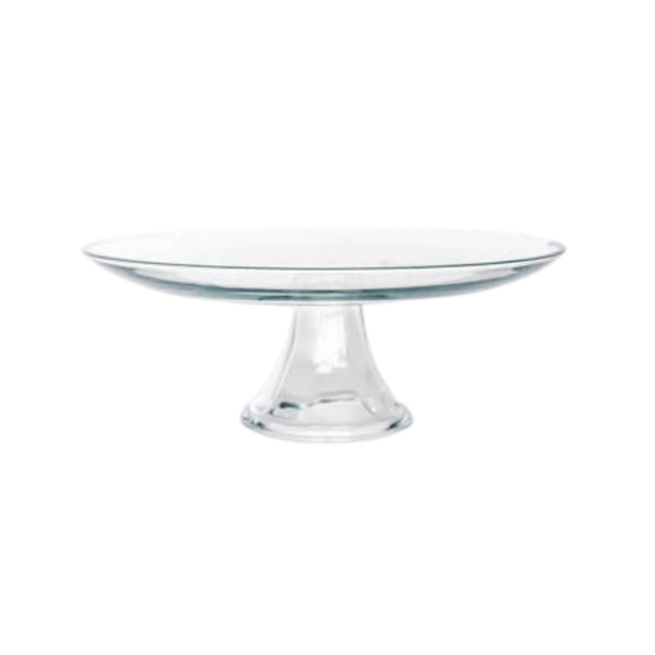Cake Stand: Clear Glass Pedestal 13"