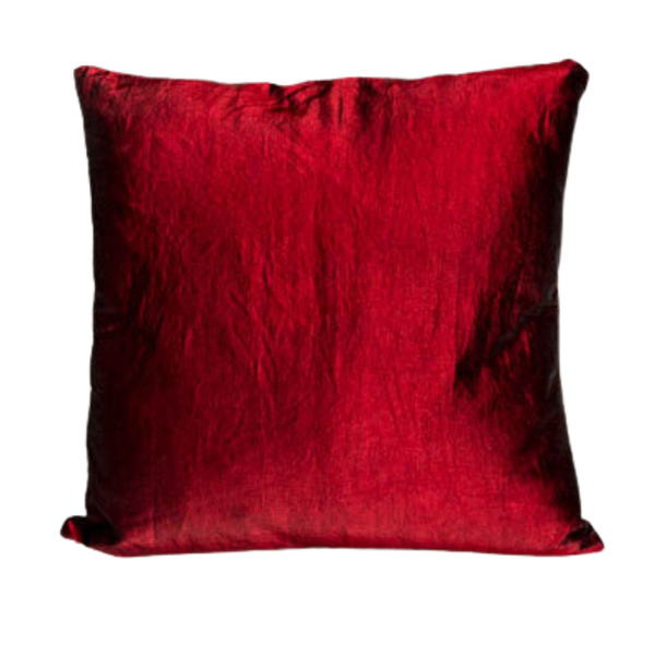 Toss Pillow: Red Taffeta (z)