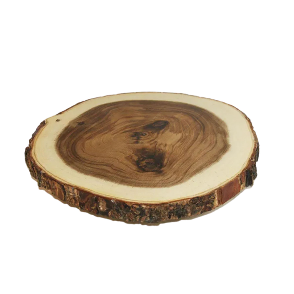 Cake Stand: Wood Slice with Feet 10"