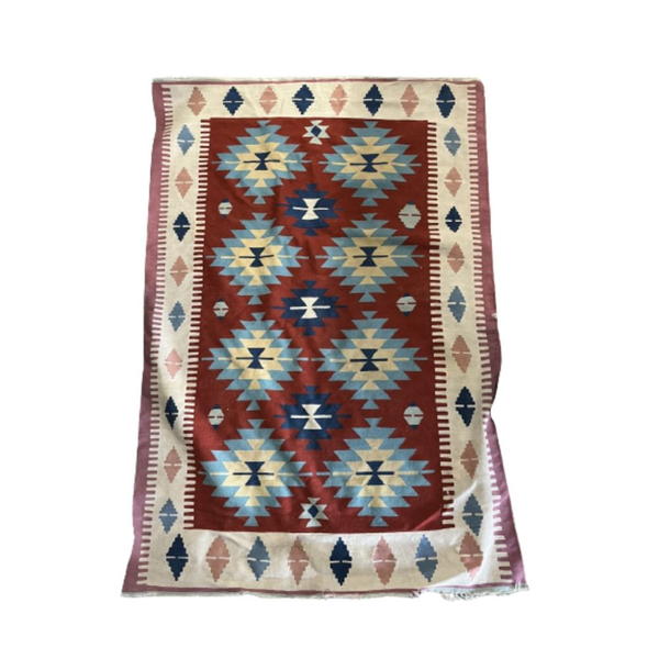 Rug: Multicolored Native American Weave