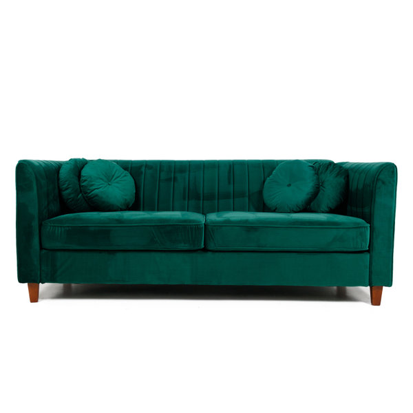 velvet jade green sofa
