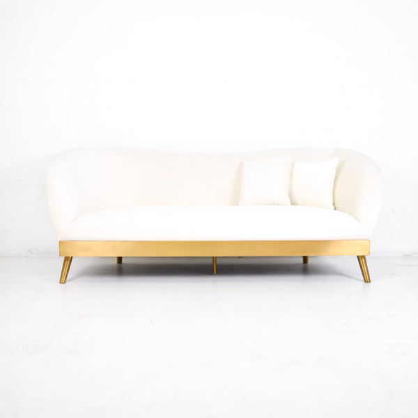 cream velvet sofa