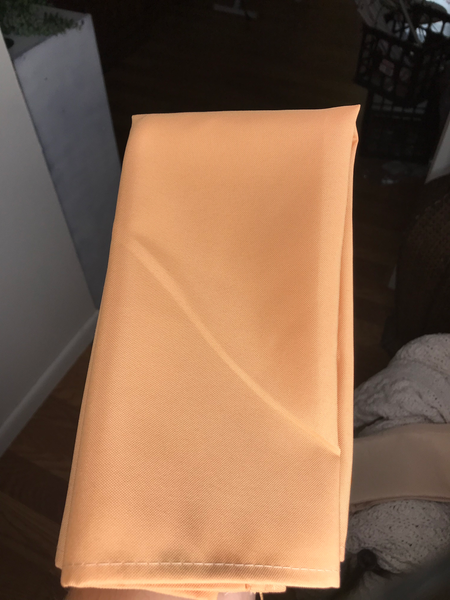 20x20 Apricot polyester napkins