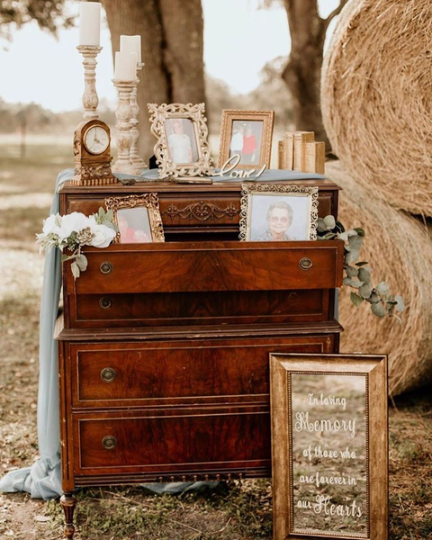 brown vintage dresser