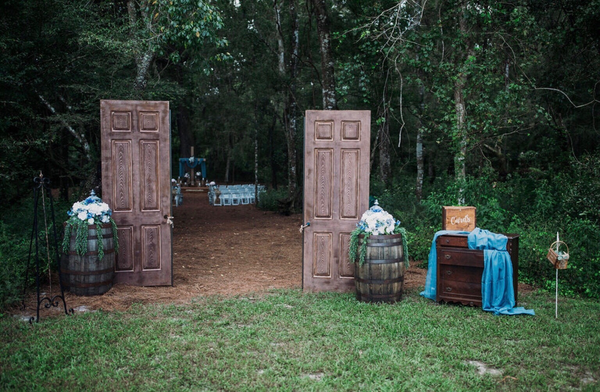 Rustic wood doors 