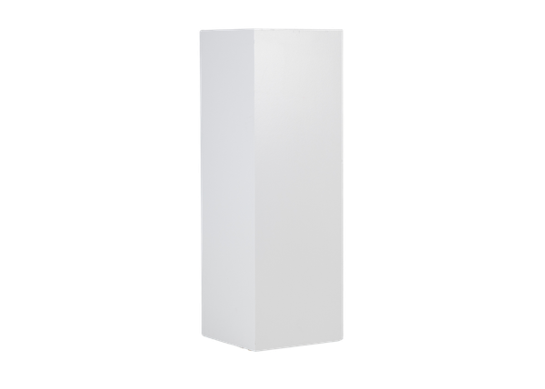 customizable white wooden pedestal