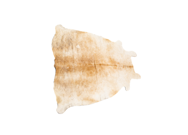 tan rustic cowhide rug 