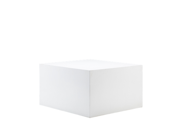 large white wood riser box