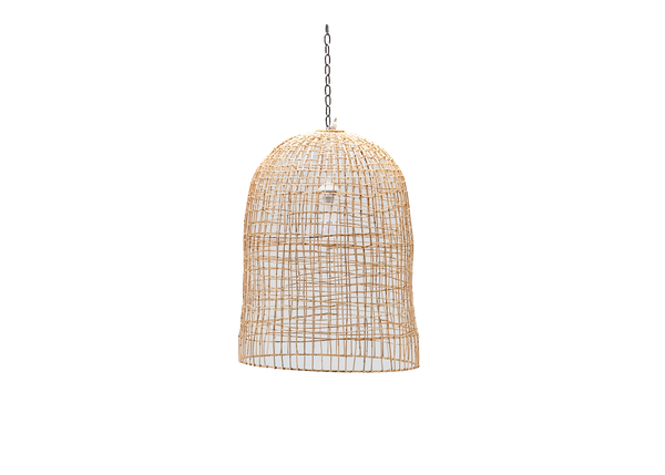 large rattan chandelier 