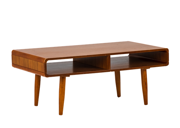 mid century modern wooden coffee table 