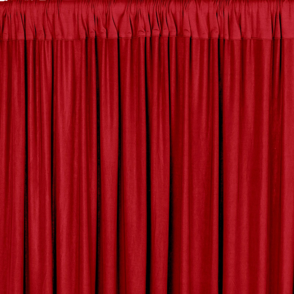 Red  Spandex Backdrop Setup