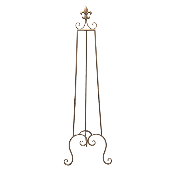 Gold Fleur de Lis Easel Stands