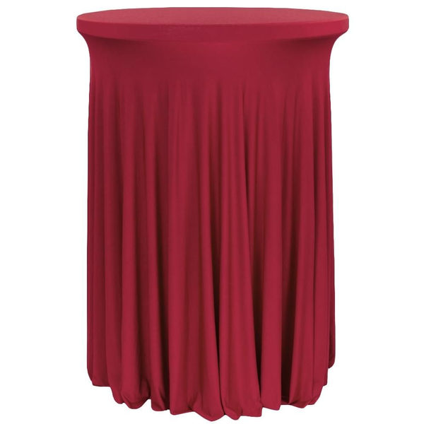 Red Wavy Spandex Table COVERS