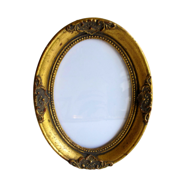 Medium Gold Oval Picture Frame