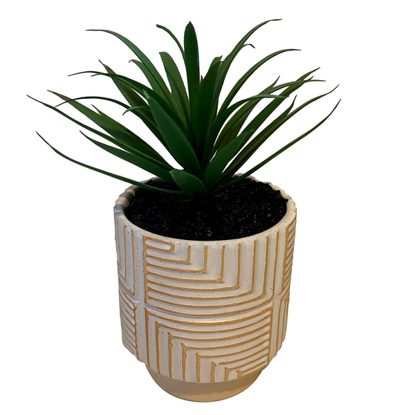 Faux Tropical Plant - Terracotta Base - Small