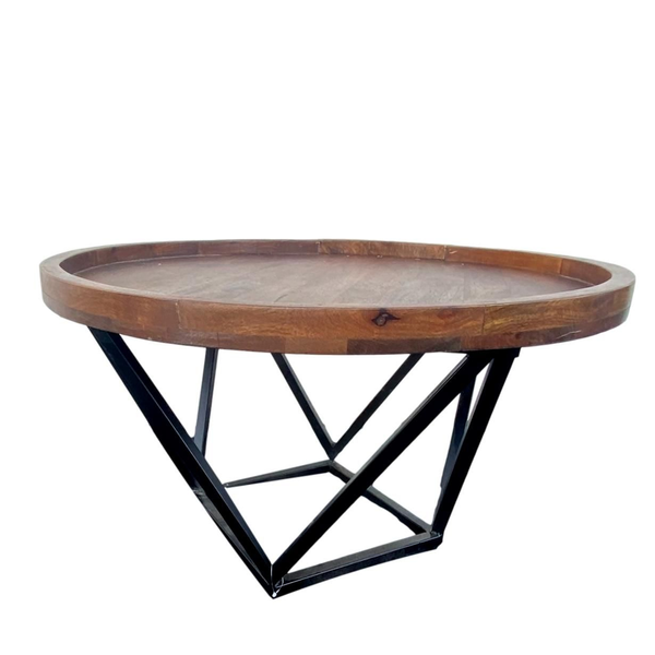 Round Wood Coffee Table