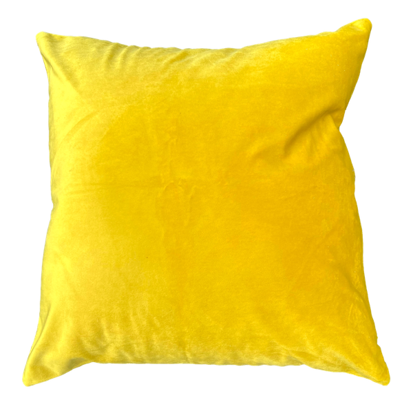 Soft Yellow Velvet Pillows