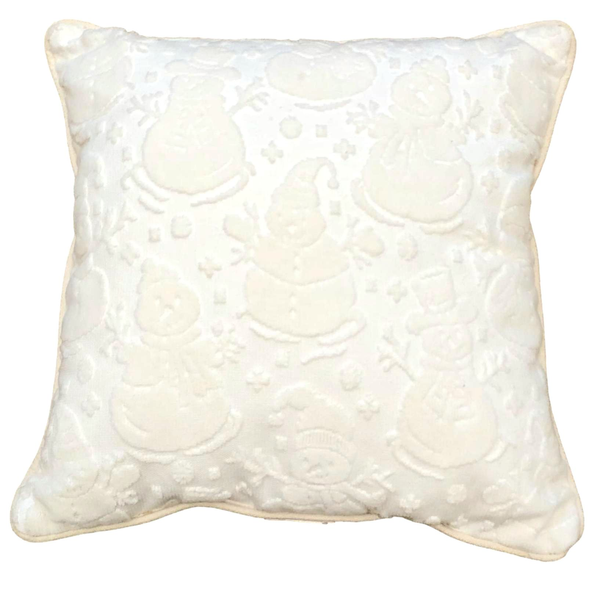 Cream Snowmen Pillows