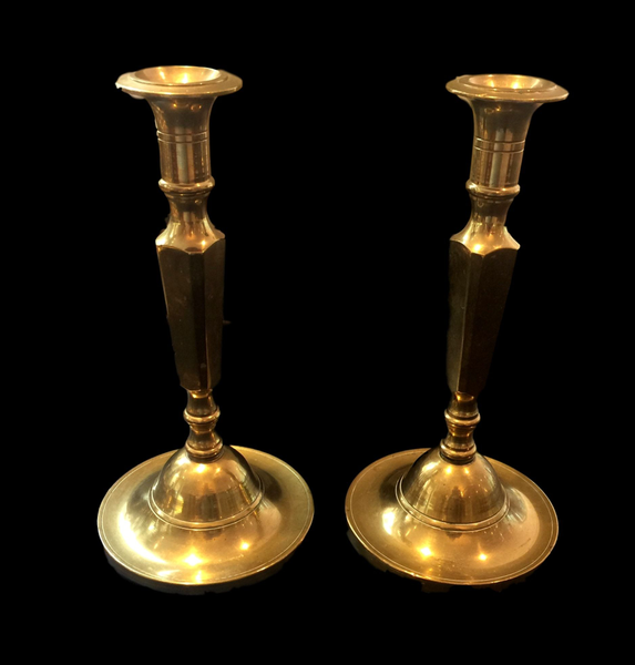 "Georgina" Brass Candlesticks