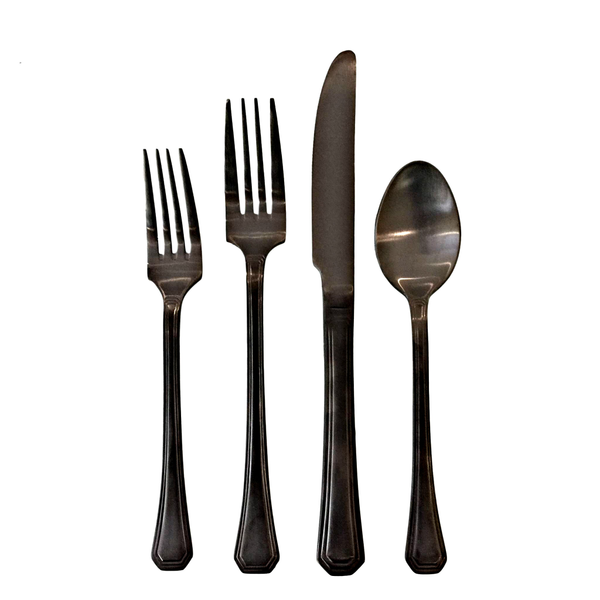 Charcoal Cutlery Set - 4 Pieces