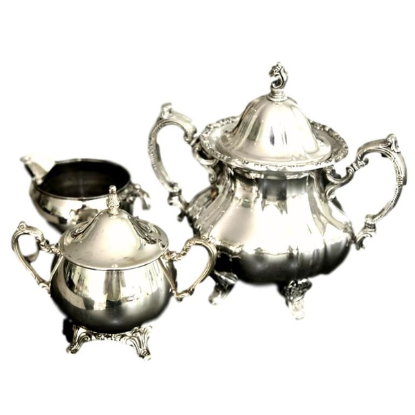 Silver Cream & Sugar Set