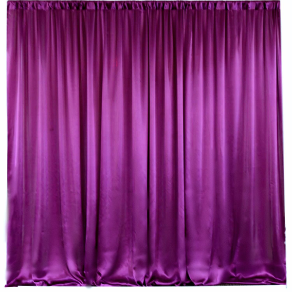 Example of our Fuschia Satin Backdrop Service