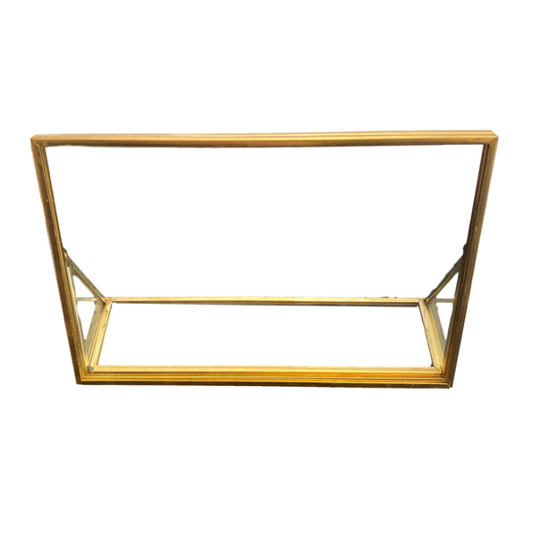 Upright Brass Glass Frames 4" X 6"