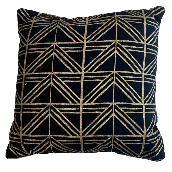 Black Gold Art Deco Pillows