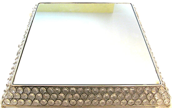 Sparkly Square Crystal Cake Stand