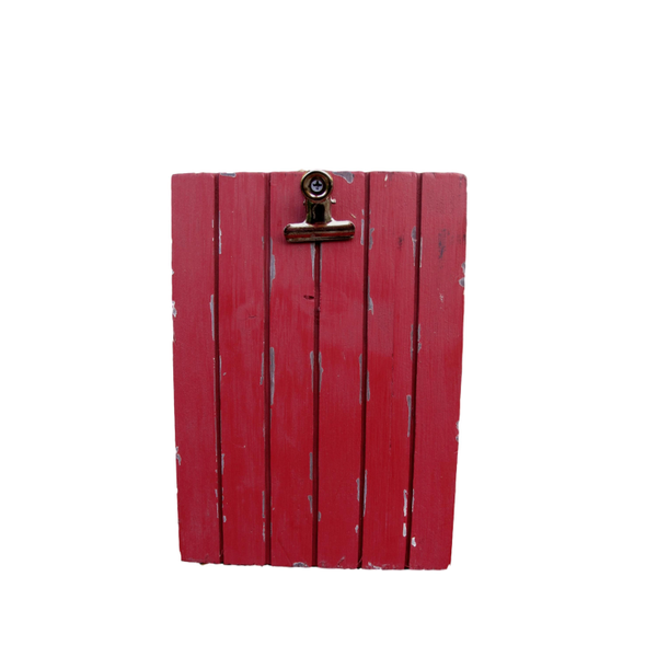 Rustic Red Sign Holders