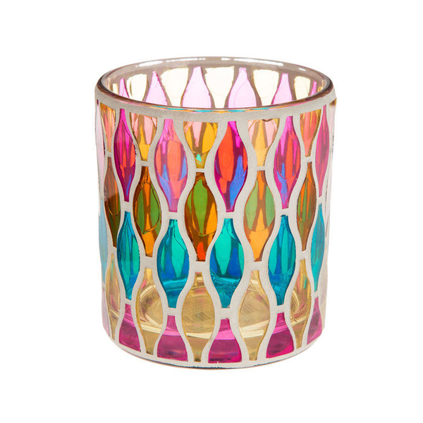 Small Stained Glass Candle Holders