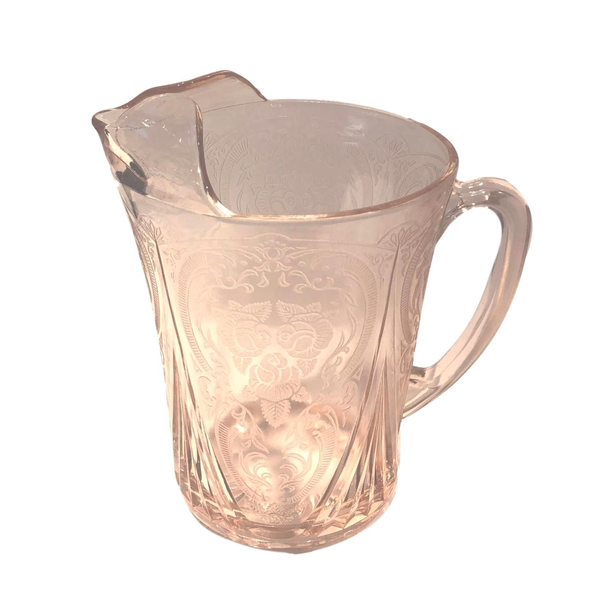 Pink Depression Glass  Jug #1