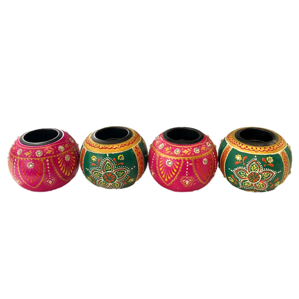 South Asian Tealight Holder Set of 4