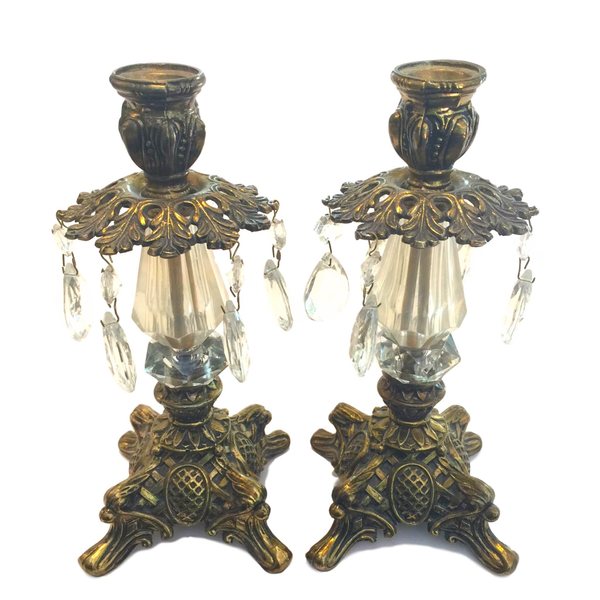 Hollywood Regency "Vivian" Candlesticks