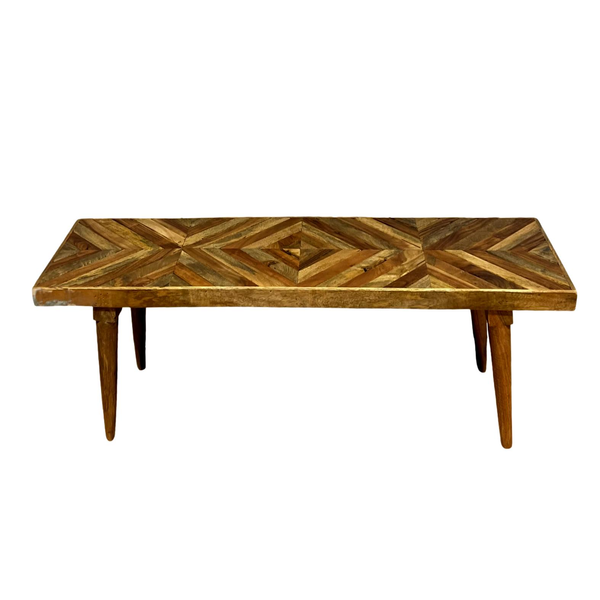 Patterned Wood Coffee Table