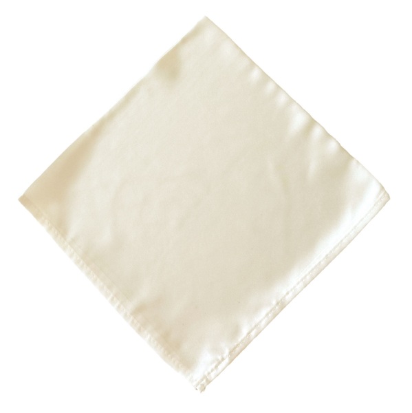 Ivory Lamour Satin Table Napkins