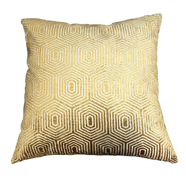 Gold Geometric Pattern Pillows