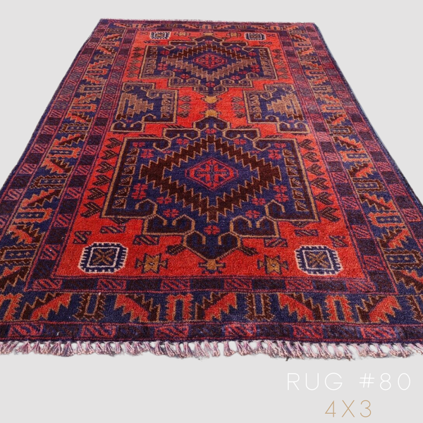 Oriental Rug #80 - 4x3 - Pretty Little Things