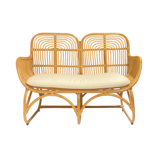 modern rattan settee